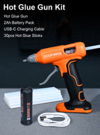 ECOFORGE Cordless Hot Glue Gun Kit